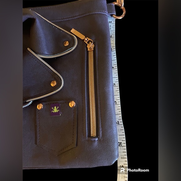 Faux Leather Jacket handbag - Picture 4 of 11